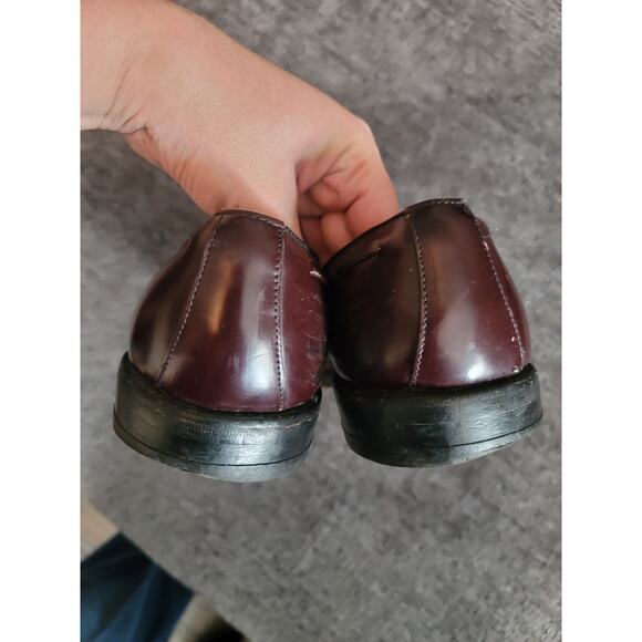 Allen‎ Edmonds Grayson Tassel Loafers Size 10 Slip-On Brown Burgundy Leather main image 7